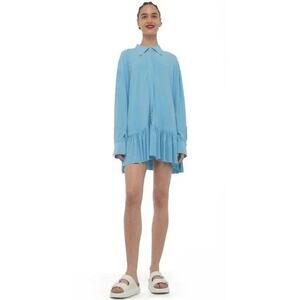 Norma Kamali Oversized Boyfriend Shirt Dress S